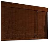 Radiance 0108184 Imperial Matchstick Roll-Up Blind Cocoa 48x72