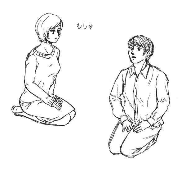 ポーズ集模写 にゃんぽ帖