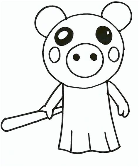 Piggy from roblox new coloring pages. roblox piggy coloring pages coloring home