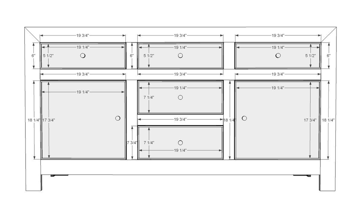 Ana White Dawsen Media Console DIY Projects Ana White Dawsen Media Console DIY Projects