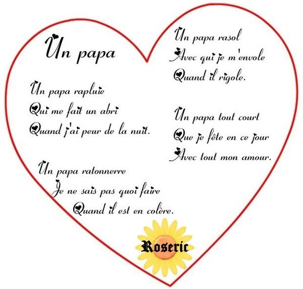 Bonne Fete Des Papas Kdo De Mon Amie Roseric