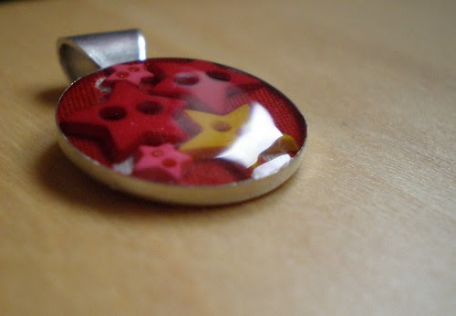 Resin Pendant with Stars
