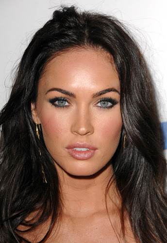megan fox. the ideal eyebrow shape is