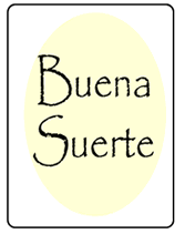 Free Buena Suerte (Good Luck) Printable Greeting Cards