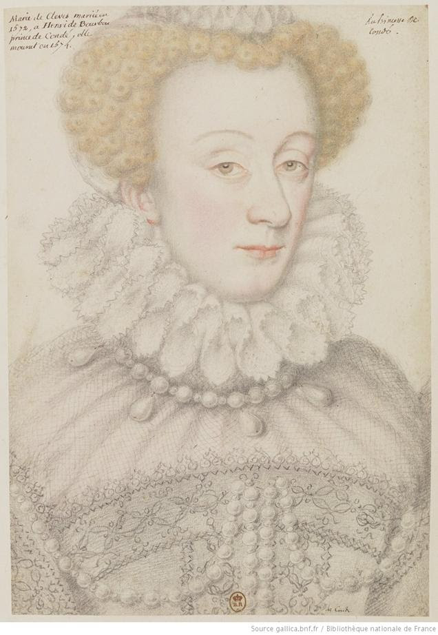 A princesa de Condé / Marie de Clèves, casada em 1572 com Henri de Bourbon, príncipe de Condé, morreu em 1574: [desenho]