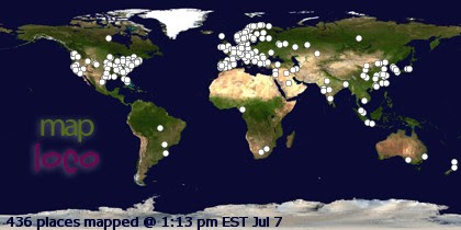 Profile Visitor Map - Click to view visits
