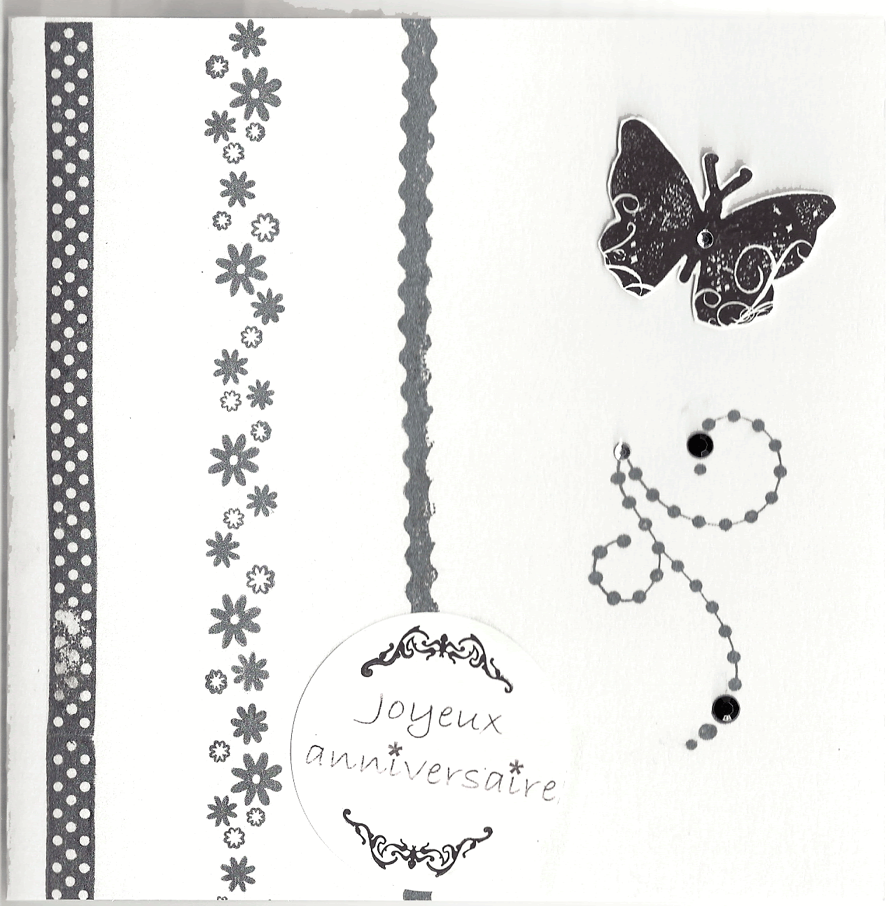 Carte Anniversaire A Imprimer En Noir Et Blanc Glenn
