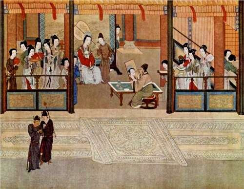Ανοιξιάτικο πρωινό στο παλάτι, του QiuYing (1494–1552). Πολυτέλεια και παρακμή στην ύστερη περίοδο των Μινγκ.