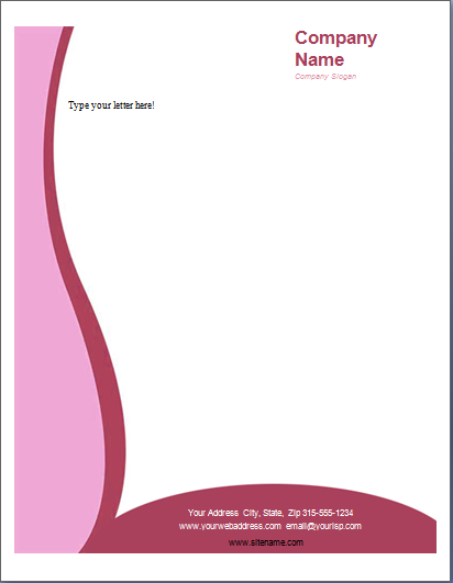 MS Word Business Letterhead Templates  Word & Excel Templates