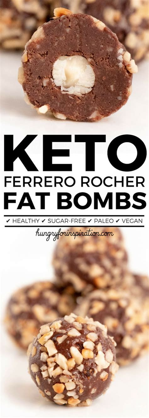 healthy bake ferrero rocher keto fat bombs