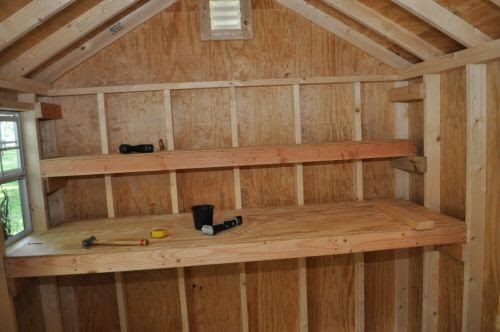 How to Build Shed Storage Shelves | Garden Sheds &amp; Greenhouses | Pi ...