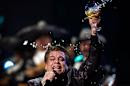 FILE - In this Nov. 5, 2009, file photo, Juan Gabriel performs at the 10th Annual Latin Grammy Awards in Las Vegas. Representatives of Juan Gabriel have reported Sunday, Aug. 28, 2016, that he has died. (AP Photo/Matt Sayles, File)