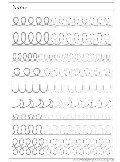 Straight lines, diagonal lines, curled lines and wavy lines! trace the dotted lines worksheets for kids preschool and kindergarten