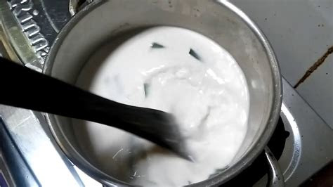 memasak santan  tidak pecah  cendol youtube