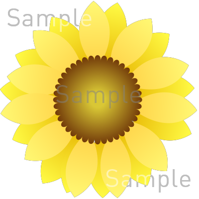 ひまわりの無料イラスト素材 登録不要のイラストぱーく