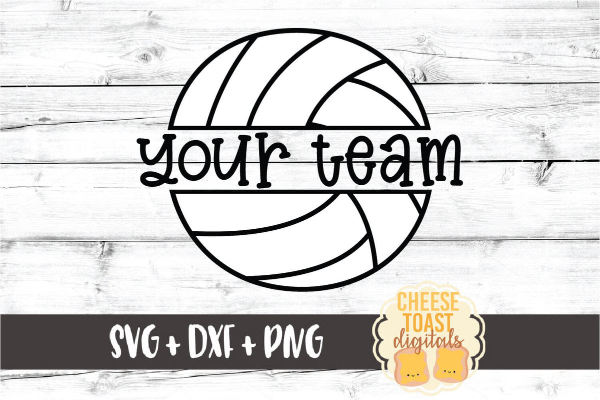 Split Volleyball Monogram Svg Free And Premium Svg Files Cheese Toast Digitals
