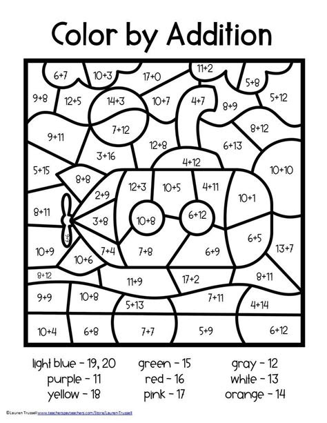  1st grade math addition coloring worksheets coloring worksheets