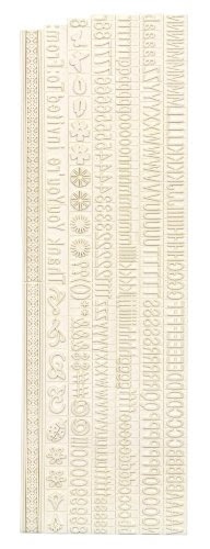Martha Stewart Crafts Rubber Stamp, Condensed Sans Alphabet