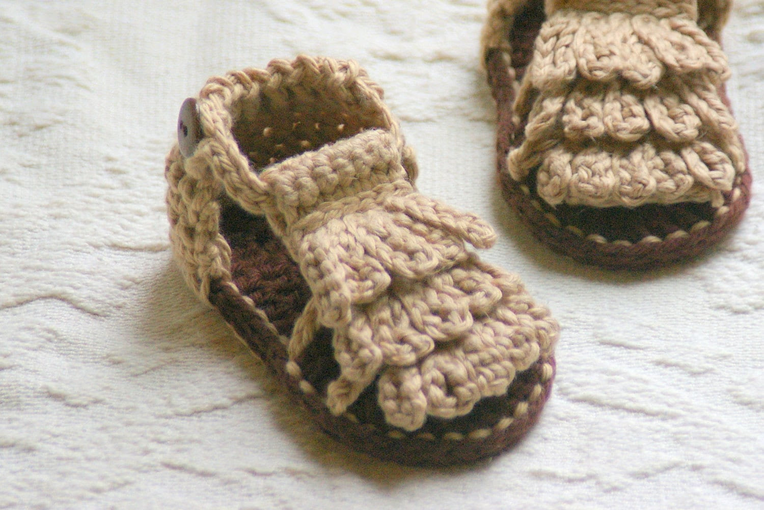 Crochet Pattern  Baby Booties Pattern for Baby Moccasin Sandals sizes 