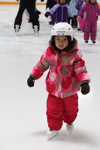 first skating lesson - brewer arena