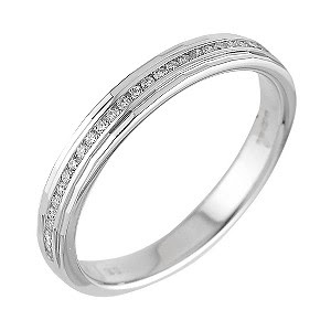 18ct white gold diamond wedding ring Ernest Jones 18ct white gold diamond wedding ring Ernest Jones
