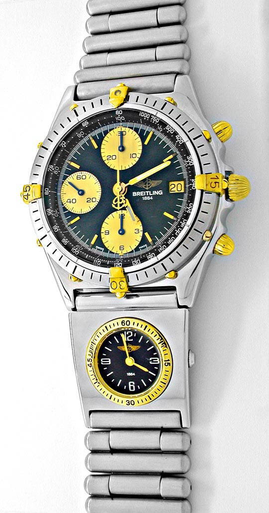 Foto 2, Hr-Breitling-Chronomat St/G UTC St-Band Shop! Portofrei, U1864