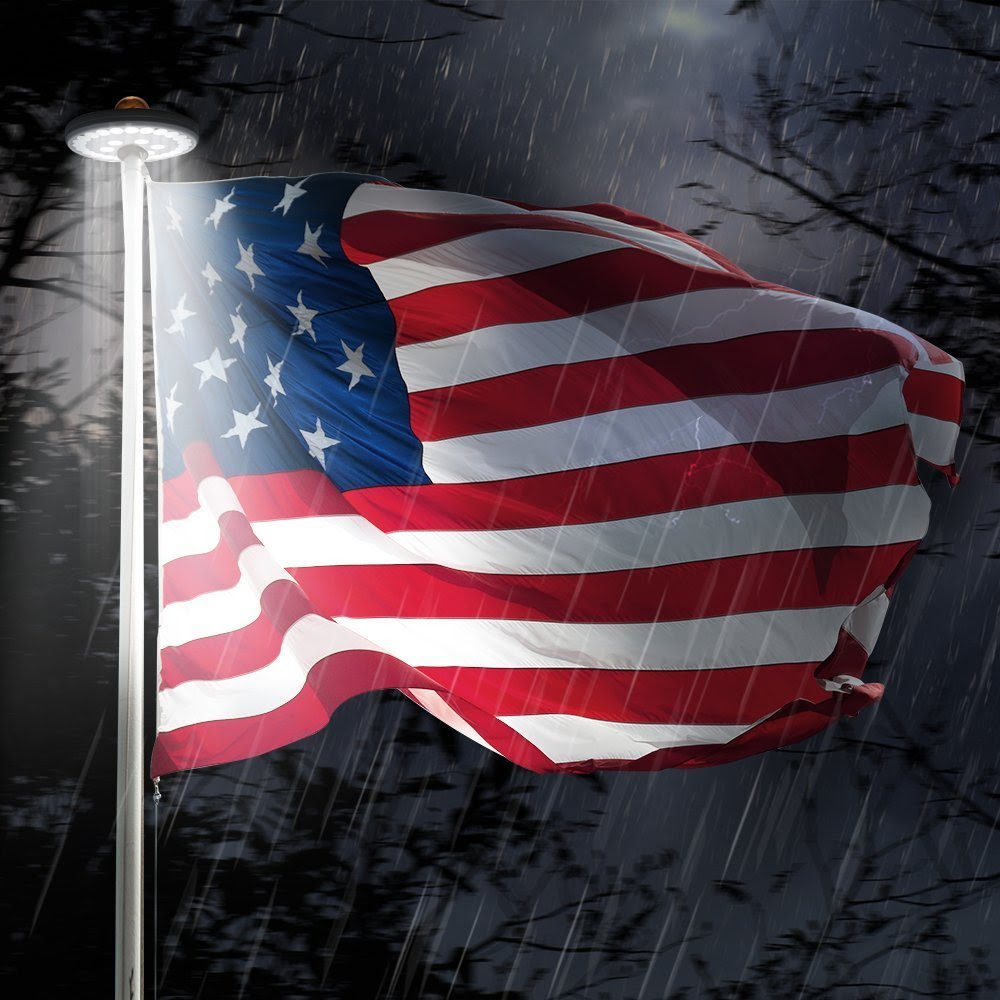 TOTOBAY 30 LED Solar Power Flag Pole Lights, {Upgraded ...