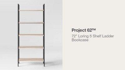 Loring 5 Shelf Bookcase