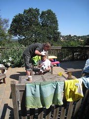 Father/Son Hair Dyeing