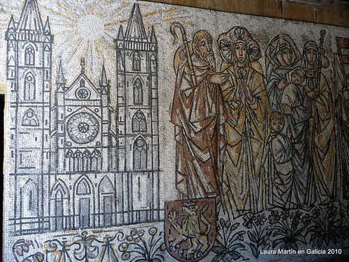 Poio: el camino de santiago mosaico de Antoine Machourek