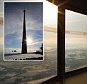 (PICTURED: THE VIEW FROM EMLEY TOWER IN WEST YORKSHIRE)   This is the view from the tallest free-standing structure in the UK. Emley Moor Transmitting Station, near Kirklees, West Yorks, stands at 1,084ft (330.4m) - a full 66 foot taller than the iconic Shard skyscraper in the centre of London. In fact the concrete structure is a full 180 metres taller than the capital's Gherkin, more than 95 foot bigger than the Eiffel Tower and SIX TIMES taller than Nelson's Column.  The TV mast, known officially as The Arqiva Tower, can be seen for miles around and features a control room at an 892 feet with a stunning view across the Pennines. It is so high that the lift takes EIGHT MINUTES to make it from the bottom to the top. The skyscraping building is Grade II listed and can boost signals to reach Greater Manchester 40 miles away and up to Scarborough on the east coast. More than 1.5million viewers count on the mast to beam hundreds of channels of digital television over to them.  SEE MERCURY