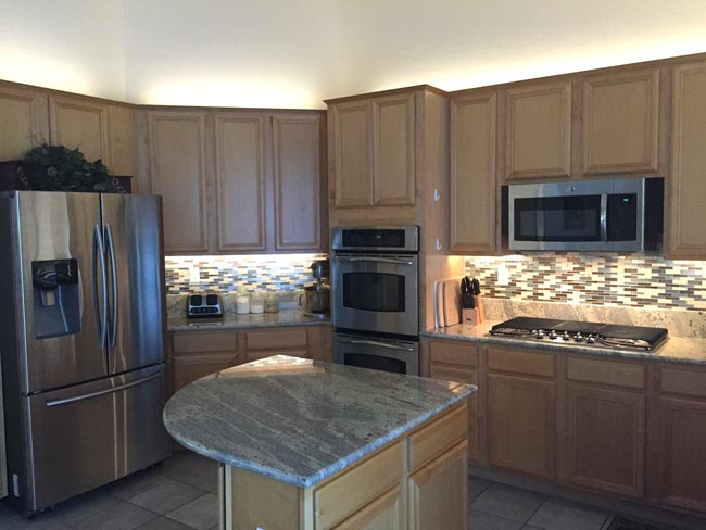 Above and Under Cabinet Lighting using 12VDC Ribbon Star ...