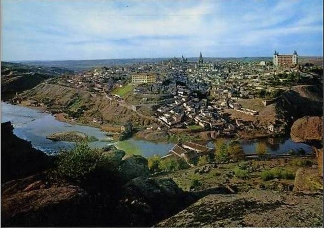 Toledo desde la Piedra del Rey Moro. Años 70