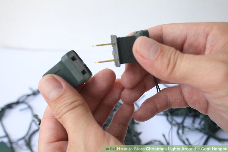 Store Christmas Lights Around a Coat Hanger Step 1Bullet1.jpg