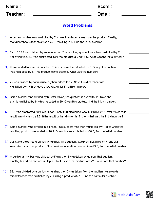 4th Grade Math Problem Solving Maths Problems With