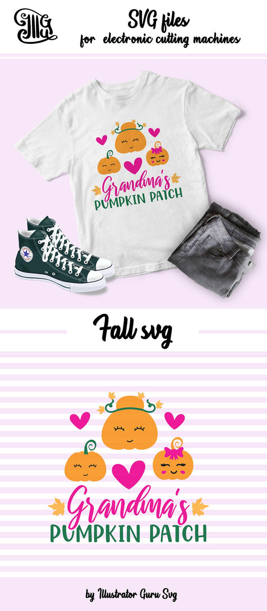 Download Grandma S Pumpkin Patch Svg Pumpkin Grandma Svg Pumpkin Kids Svg Pu Illustrator Guru