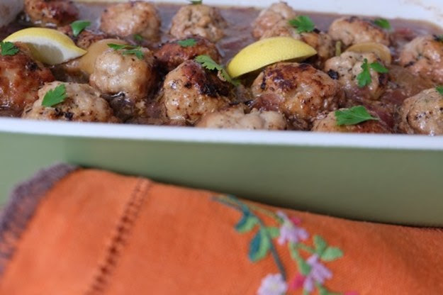 Kefta z cytrynami confit czyli klopsiki z cielęciny rodem z Tunezji.