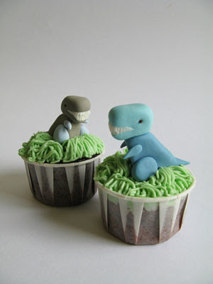 Dinosaur Birthday Cupcakes