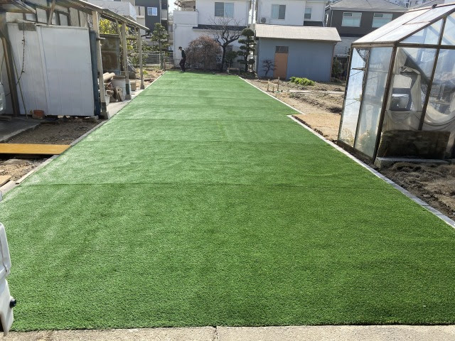 家庭用サッカー場 人工芝敷き 伊丹市 3 株式会社創園舎