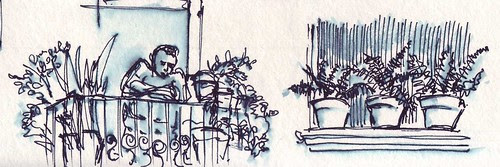 From the balcony, Carrer Comtal, Barcelona, Spain