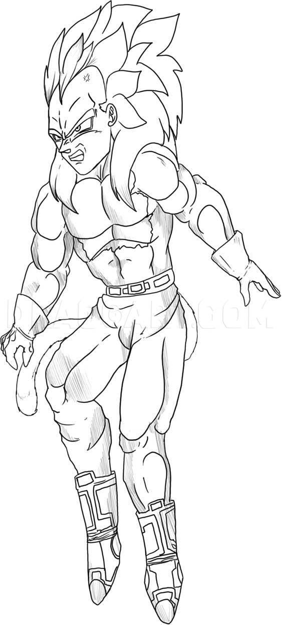 I hope you had fun learning how to draw Vegeta Super Saiyan Four from Dragon 