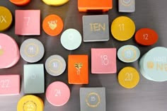 colorful advent calendar