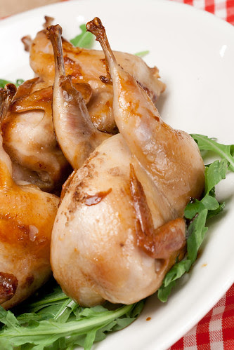  Every now and then I come across some young fresh quails Recipe for honey-soy glazed oven-baked quails