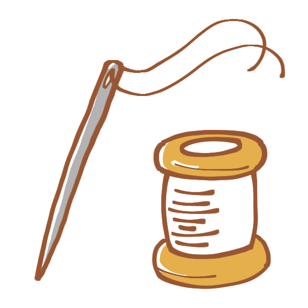 針と糸のイラスト かわいいフリー素材が無料のイラストレイン