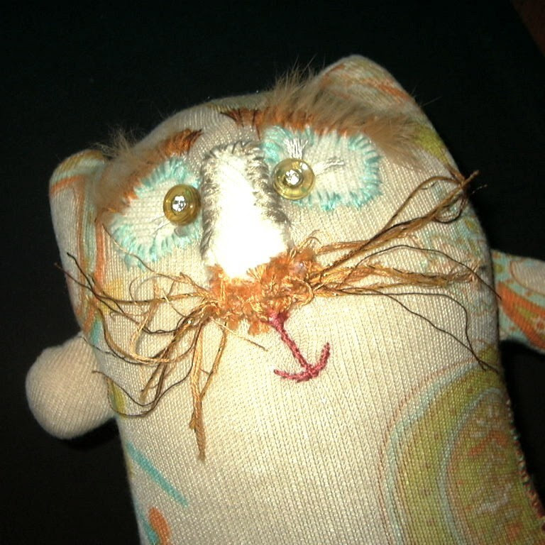 Fabric looks like paisley tattoo on 