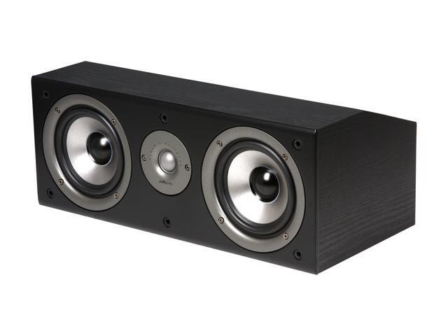 Polk Audio CS1 Series II Center Channel Speaker (Black) Single