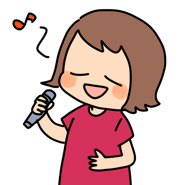 歌のうまい人のイラスト かわいいフリー素材が無料のイラストレイン