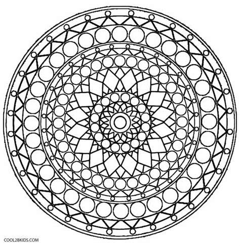 printable kaleidoscope coloring pages  kids coolbkids