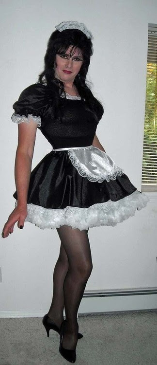 He likes ruffles and petticoats and being his girlfriend's special maid.
