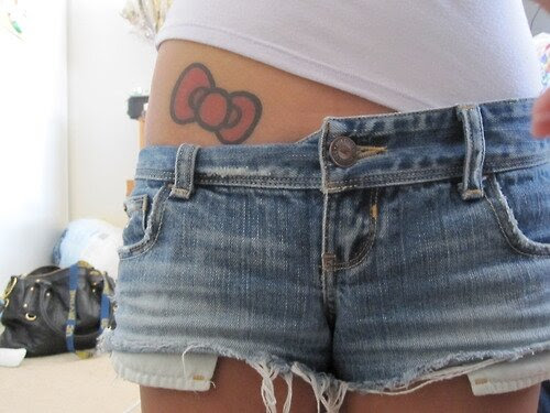 star tattoos hip. 3 star tattoo on hip.